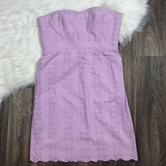 J. Crew Dresses & Skirts - J. Crew Eyelet Lace Strapless Corset dress